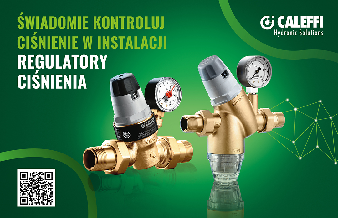 Caleffi - świadoma kontrola ciśnienia w instalacjach wody użytkowej
