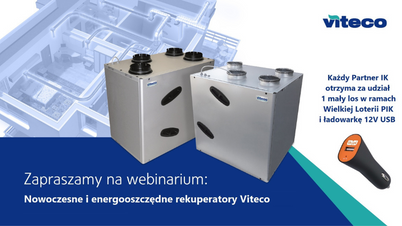Akademia IK dla Profesjonalistów – Nowoczesne i energooszczędne rekuperatory Viteco