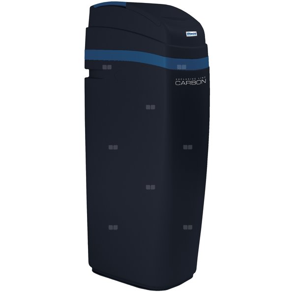 Kompaktowe urządzenie do zmiękczania wody ze złożem węgla aktywnego Viteco EXCLUSIVE LINE CARBON 30, z kompletnym zestawem filtracji wstępnej i zestawem do mierzenia twardości wody